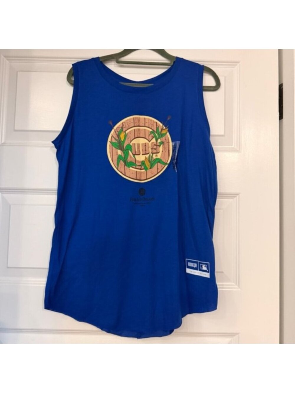 NWT MLB Chicago Cubs Women's Blue Field of Dreams Game Tank Tee Top Size XL - Picture 2 of 7